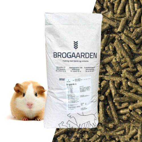 Brogaarden Marsvinpellets m C-vit, 18 kg